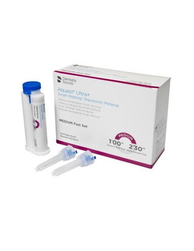 Aquasil Ultra+ Medium Fast Silicona Adición 4 cartuchos 50ml Dentsply