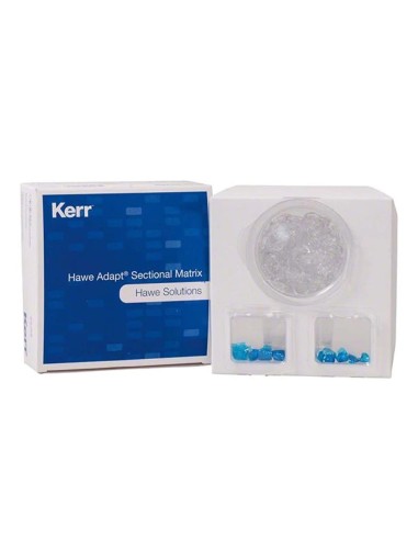 Matrices Seccionales Adapt Azules Curva Moderada Grosor 0,05 mm Kerr Hawe
