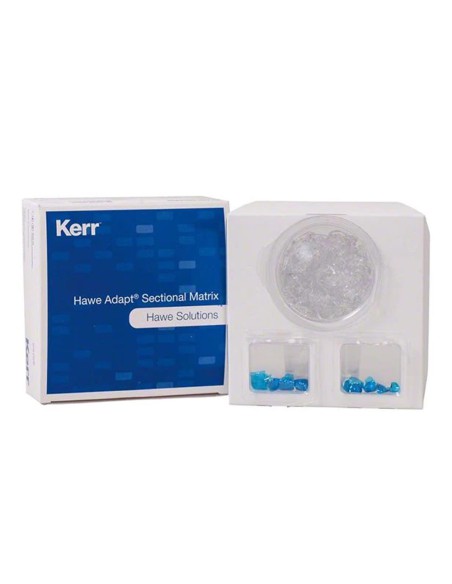 Matrices Seccionales Adapt Azules Curva Moderada Grosor 0,05 mm Kerr Hawe