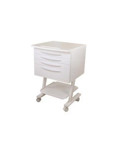 Carrito Móvil RC4 con 4 Cajones, Encimera y Estante