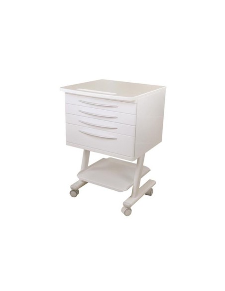 Carrito Móvil RC4 con 4 Cajones, Encimera y Estante