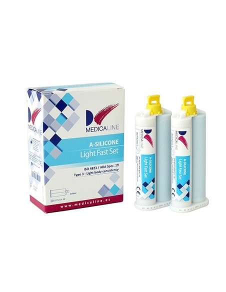 mPrecision A-Silicone Light Fast Set Silicona de Adición 2x50ml Medicaline