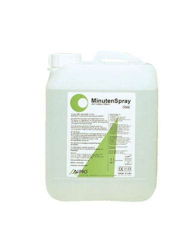 MinutenSpray Classic Desinfectante Superficies e Instrumental Bidón 5 Litros Alpro