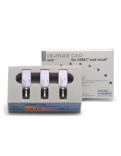 Bloques IPS E. Max CAD Cerec/Inlab Tipo LT Tamaño B32 Caja 3 uds Ivoclar