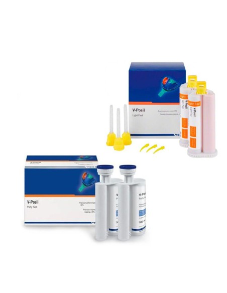 V-Posil Starter Set Cartuchos Putty Fast 2x380ml y Light Fast 2x50ml Voco
