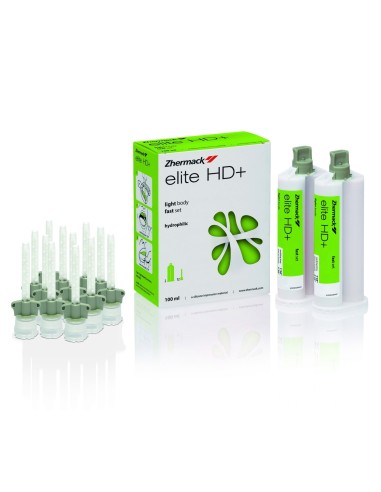 Elite HD+ Light Body Fast Set Silicona Adición Cartuchos 2x50ml Zhermack