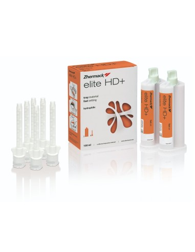 Elite HD+ Tray Material Cubeta Silicona 2 Cartuchos 50ml Zhermack