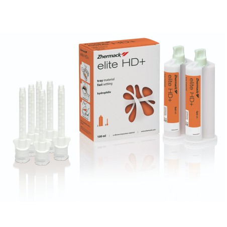 Elite HD+ Tray Material Cubeta Silicona 2 Cartuchos 50ml Zhermack