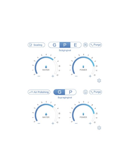 Escaler de Ultrasonidos con Aeropulidor PT-A Woodpecker, Doble Depósito de Agua