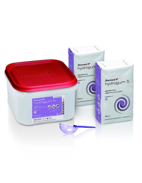 Hydrogum 5 Alginato Escaneable Elástico Contenedor 2 sacos 453gr Zhermack