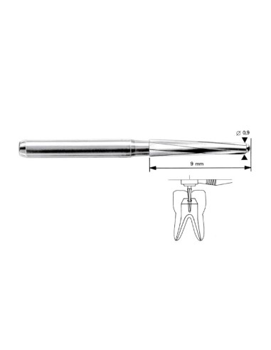 Fresas Endo Z E0152 TC para Contraángulo 24,5 mm 5 uds Maillefer