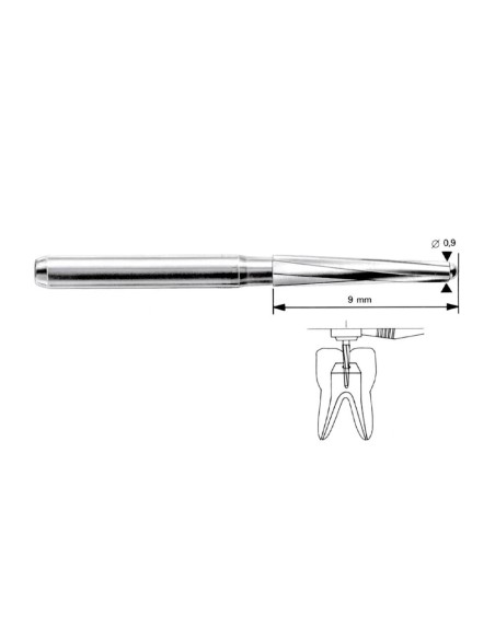 Fresas Endo Z E0152 TC para Contraángulo 24,5 mm 5 uds Maillefer