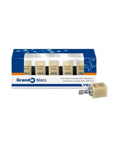 Grandio Blocs n. 14 L HT Alta Translucidez Bloque de Composite CAD/CAM 5 uds VOCO