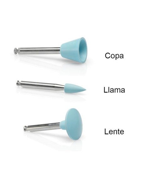 OptraGloss Pulidor HP Azul Claro, Cerámica y Composite, Reposición 10 uds Ivoclar Vivadent