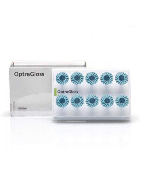 OptraGloss Pulidor Rueda Espiral Alto Brillo HP Azul Claro, Universal, Reposición 10 uds Ivoclar Vivadent