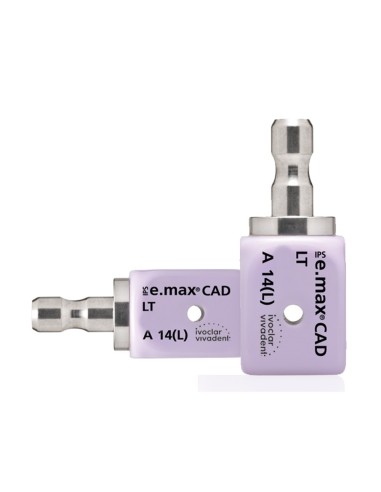 Bloques Resina IPS E. Max CAD Cerec/Inlab Tipo LT Tamaño A14L Caja 5 uds Ivoclar