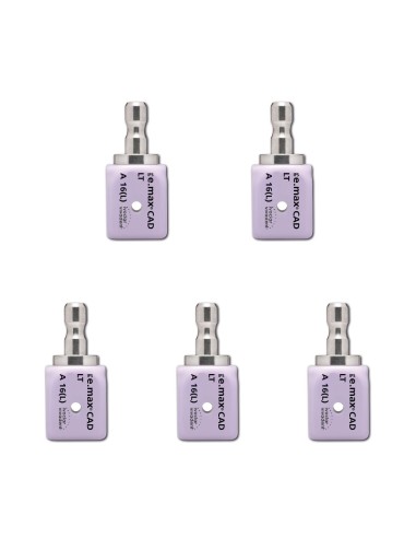 Bloques Resina IPS E. Max CAD Cerec/Inlab Tipo LT Tamaño A16L Caja 5 uds Ivoclar