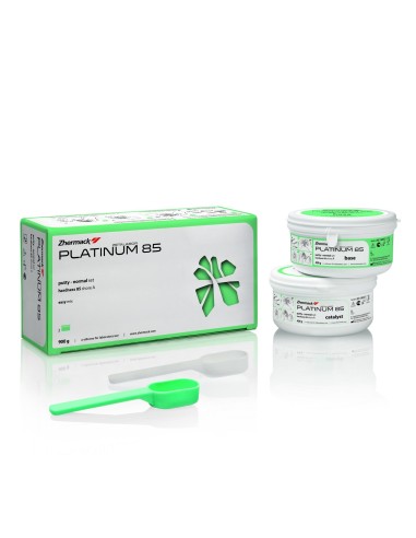 Platinum 85 Silicona de Adición Putty Normal Set Bote 450g + 450g Zhermack