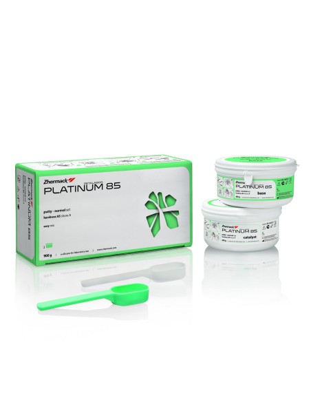 Platinum 85 Silicona de Adición Putty Normal Set Bote 450g + 450g Zhermack