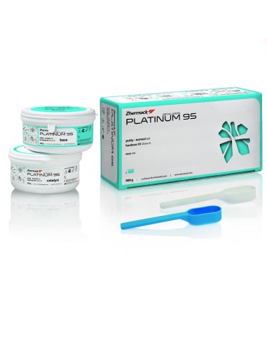 Platinum 95 Putty Normal Set Silicona de Adición Botes 450gr + 450gr Zhermack