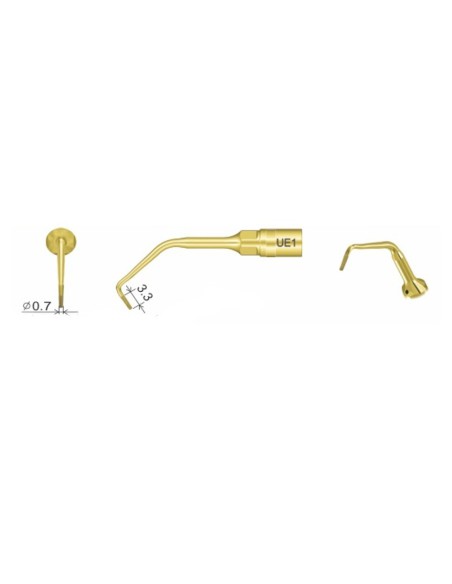 Punta Cirugía UE1, Woodpecker, Endo Ultrasonidos, para Mectron, UltraSurgery, Surgic Touch