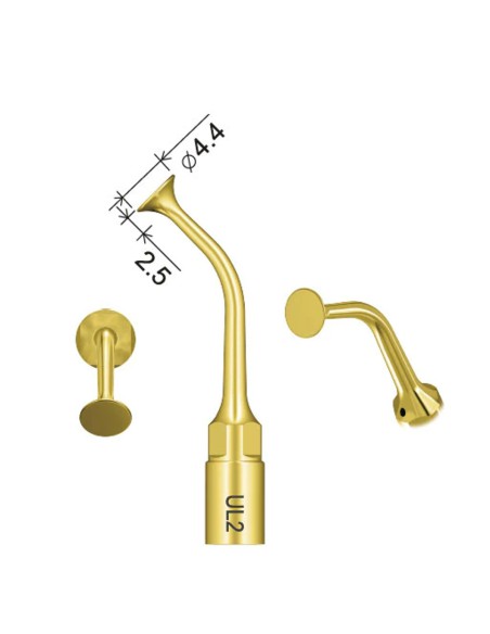 Punta Cirugía UL2, Woodpecker, Separación, Ultrasonidos, para Mectron, UltraSurgery, Surgic Touch