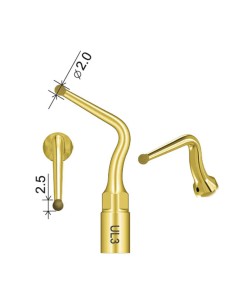 Punta Cirugía UL3, Woodpecker, Osteotomía, Osteoplastia, Diamante, Ultrasonidos, para Mectron, UltraSurgery, Surgic Touch