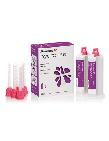 Hydrorise Monophase Fast Set  2 cartuchos 50ml + 6 puntas Zhermack