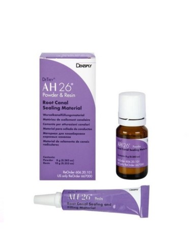 AH-26 Sellador Kit 8gr+10gr Contiene Plata Dentsply