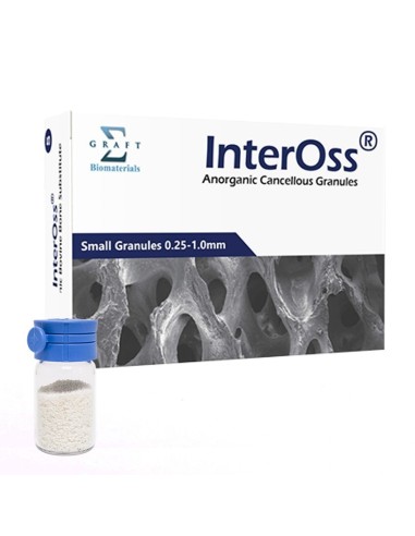 Xenoinjerto Bovino Particulado InterOss, Gránulo Pequeño 1,08cc 0,50g 1ampolla SigmaGraft