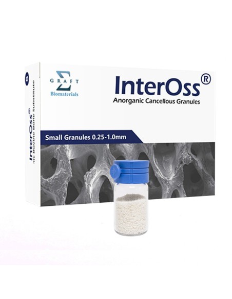 Xenoinjerto Bovino Particulado InterOss, Gránulo Pequeño 4,32cc 2g 1ampolla SigmaGraft