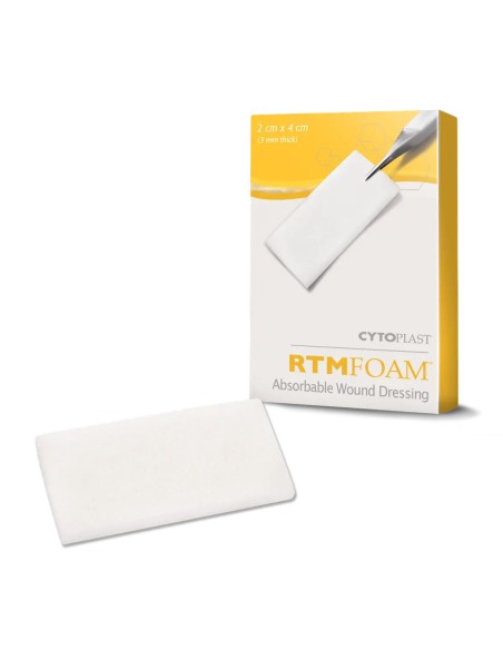 Esponja Hemostática de Colágeno Cytoplast RTM Foam 20x40mm Caja 10 uds Osteogenics