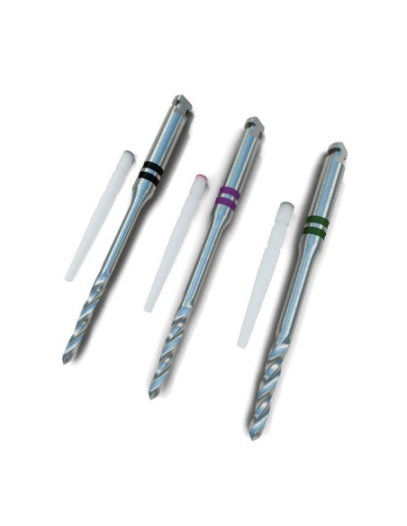 FibreKleer 4x Kit Tapered Postes de Fibra Cónicos con Fresas Pentron