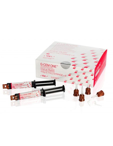 G-Cem One Value Refill A2 Cemento de Resina Autoadhesivo Universal 8 Jeringas 4,6g GC