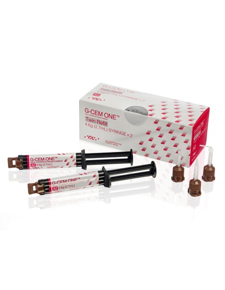 G-Cem One Twin Cemento de Resina Autoadhesivo Universal 2 Jeringas Reposición 4,6g GC