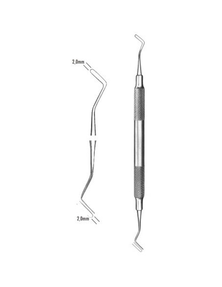 Instrumento Obturación 2,0mm Mango Ergoform Carl Martin