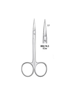 Tijera Recta Cirugía 10,5cm Carl Martin