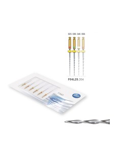 Limas F360 F04L25.204 Ni-Ti 25mm CA Estériles Reposición 6 unidades Komet