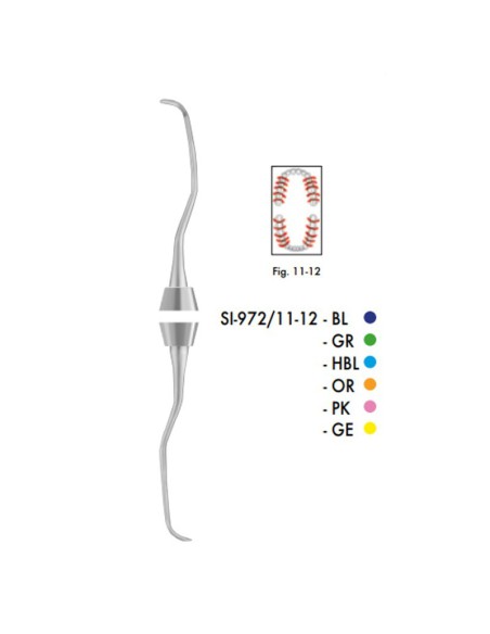 Cureta Gracey 11-12 Mesial Colori Silikon Liquid Steel Carl Martin