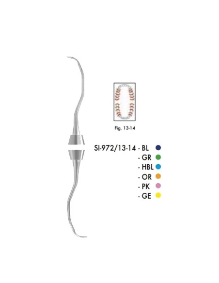 Cureta Gracey 13-14 Distal Colori Silikon Liquid Steel Carl Martin