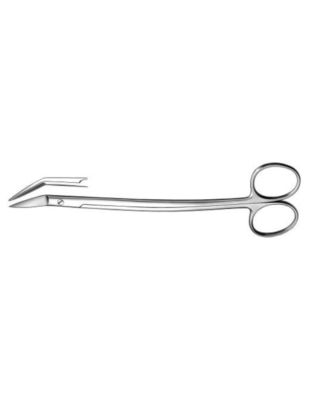 Tijera para Encías Dean Corta, Angulada, Dentada, 17 cm Carl Martin