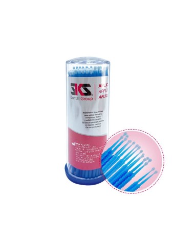 Bastoncillos Aplicadores Finos, Amarillos, Desechables Bote 100 uds SKS Dental
