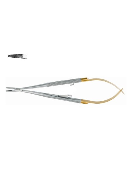 Porta agujas Barraquer 14 cm Tungsteno Carl Martin