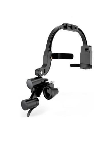 Lupa Dental Casco Binocular 2.5x Luz Dr. King Bader