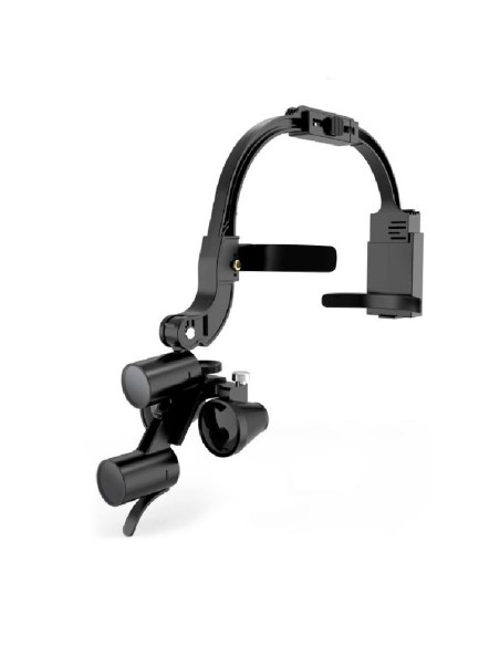 Lupa Dental Casco Binocular 2.5x Luz Dr. King Bader