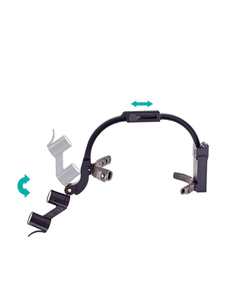 Lupa Dental Casco Binocular 2.5x Luz Dr. King Bader