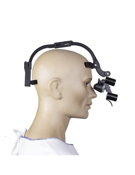 Lupa Dental Casco Binocular 2.5x Luz Dr. King Bader