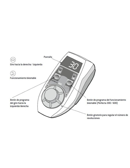 Micromotor Perfecta 300 con Control Externo Laboratorio, Equipo de Rodilla W&H