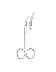 Tijeras para Hilos de Sutura, Curva Lateral, 10.5cm, Encías Carl Martin
