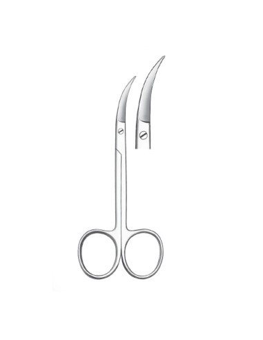 Tijeras para Hilos de Sutura, Curva Lateral, 10.5cm, Encías Carl Martin